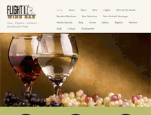 Tablet Screenshot of flight102winebar.com